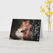 Carte Meilleure Fête des pères photo Papa Ever (Fleur jaune)