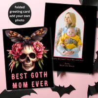 Meilleure Goth Maman jamais crâne Moth rose Fête d