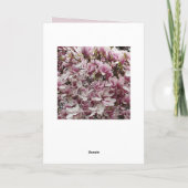 Carte Meilleure Grand-mère Jamais Fleurs de Magnolia Ros (Dos)