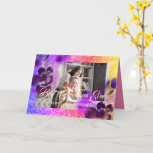 Carte Meilleure grand-mère toujours personnalisée Fête d