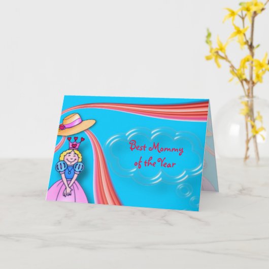 Carte Meilleure maman (Fleur jaune)