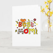 Carte Meilleure maman (Fleur jaune)