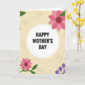 Carte Meilleure Maman (Fleur jaune)