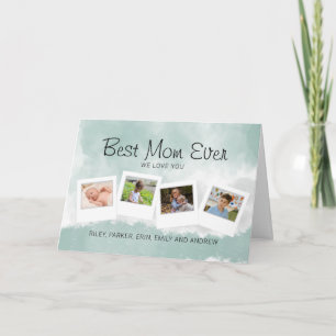 Carte Meilleure Maman Chaque Photo de Famille