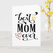 Carte Meilleure maman Citation de la fête des mères | Ca (Fleur jaune)