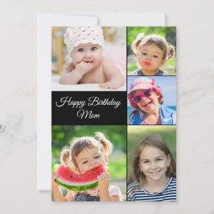 Carte Meilleure Maman Collage de Photos Anniversaire Car