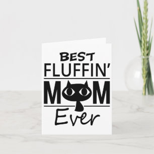 Carte Meilleure Maman de Chat Cadeau de Fête des Mères F