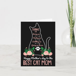 Carte Meilleure Maman de Chat pour la Fête des Mères Cad