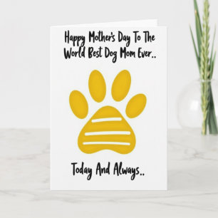 Carte Meilleure Maman de Chien
