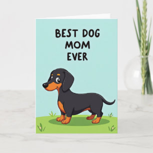 Carte Meilleure Maman de Chien Art Card