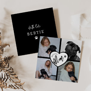Carte Meilleure Maman de Chien Collage Photo