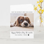 Carte Meilleure maman de chien du monde| Fête des mères (Fleur jaune)