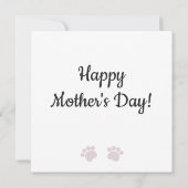 Carte Meilleure maman de chien jamais avec / mignonette  (Dos)