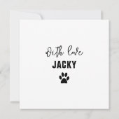 Carte Meilleure maman de chien personnalisée avec photo  (Dos)