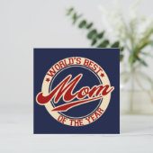 Carte Meilleure maman de l'année au monde (Debout devant)