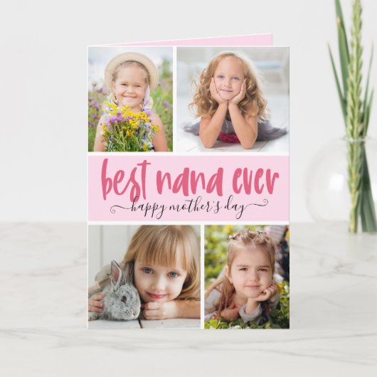 Carte Meilleure Maman de Tous les Temps Photo Fête des M (Devant)