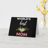 Carte Meilleure Maman du Monde (Fleur jaune)
