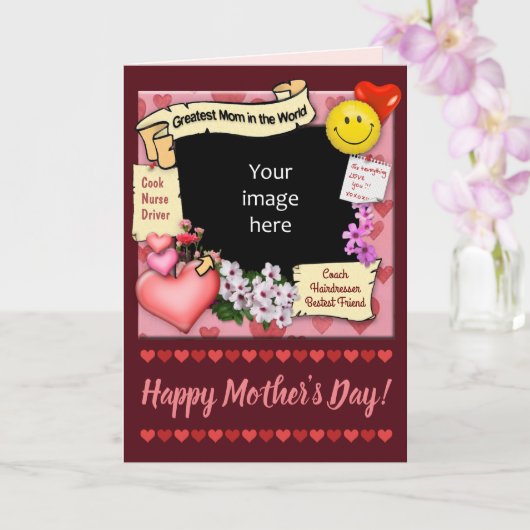 Carte Meilleure Maman du Monde (Orchidée)