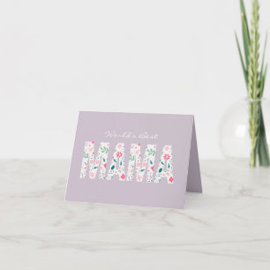Carte Meilleure Maman du Monde Fleurs Personnalisables p