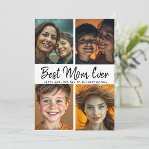 Carte Meilleure Maman du Monde Photo personnalisée Fêt