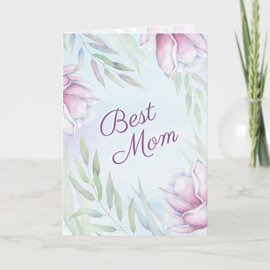Carte Meilleure maman, Écriture Inspirante Fête des Mère (Devant)
