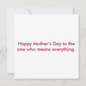 Carte Meilleure Maman Ever – Conception de Cadeau de Fêt (Dos)