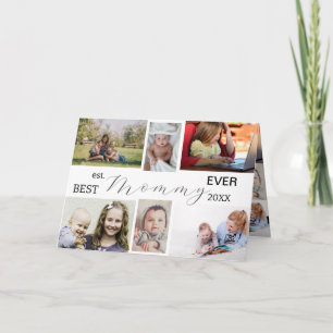 Carte Meilleure Maman Ever – Fête des Mères 6-Photo Coll
