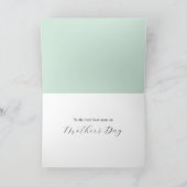 Carte Meilleure Maman Fleurie Fête des Mères (Intérieur)