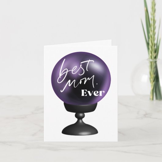 Carte Meilleure maman | Fun Purple Cryple Ball Card (Devant)