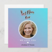 Carte Meilleure maman jamais (Devant / Derrière)