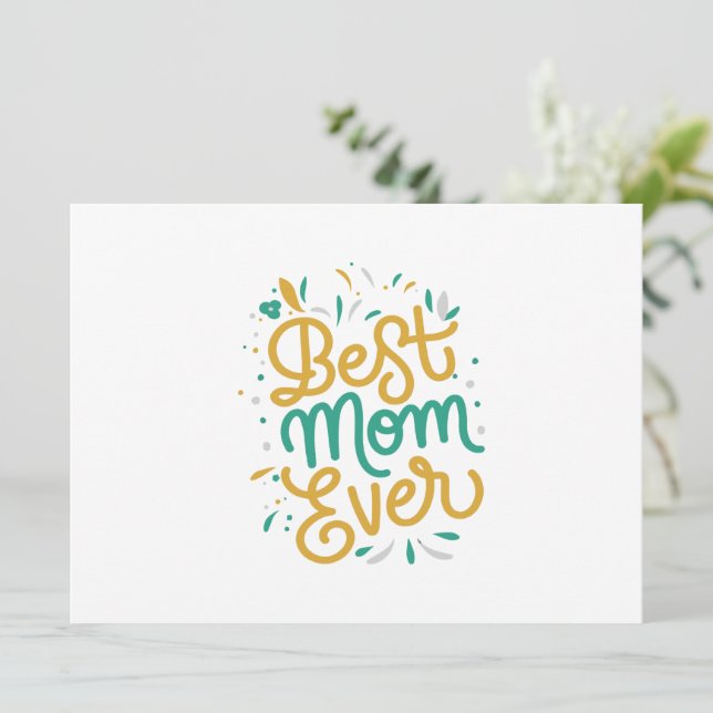 Carte meilleure maman jamais (Debout devant)