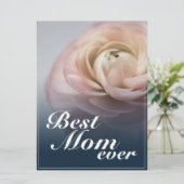 Carte Meilleure maman jamais avec Big Rose (Debout devant)