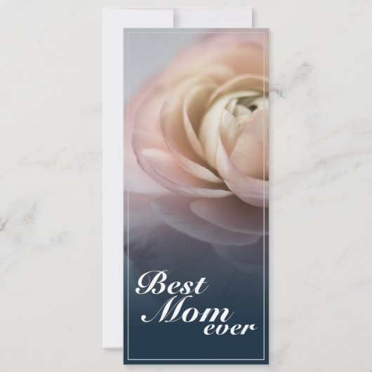 Carte Meilleure maman jamais avec Big Rose (Devant)