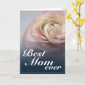 Carte Meilleure maman jamais avec Big Rose (Fleur jaune)