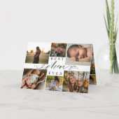 Carte Meilleure maman jamais | Collage photo de la fête  (Devant)