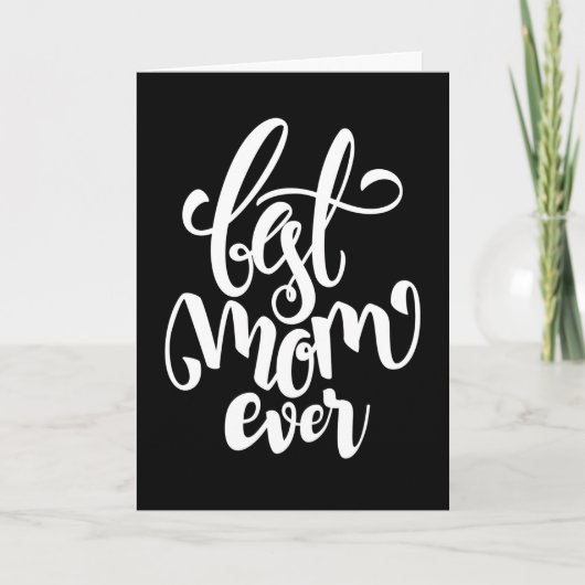 Carte Meilleure maman jamais | HAPPY MÈRE'S DAY Card (Devant)