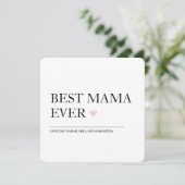 Carte Meilleure maman jamais | Joyeuse Fête des mères (Debout devant)