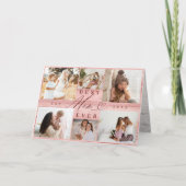 Carte Meilleure maman Jamais Photo Collage Pink Woodgrai (Devant)