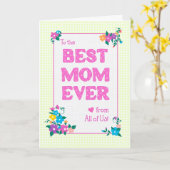 Carte Meilleure maman Jour des mères de tous les nous Ca (Fleur jaune)