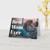 Carte Meilleure maman Jour Moderne Chien Maman Anniversa (Fleur jaune)