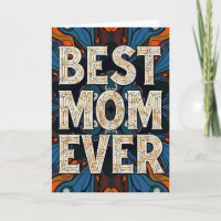 Carte Meilleure Maman Kaleidoscope