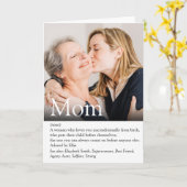 Carte Meilleure Maman, Maman, Mère Définition Photo (Fleur jaune)
