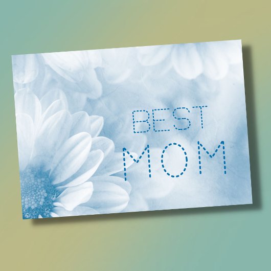 Carte Meilleure maman meilleure maman pastel élégant flo