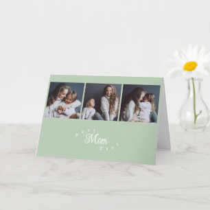 Carte Meilleure Maman Moderne 3 Photo Fête des Mères