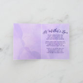 Carte ''Meilleure Maman Qui Soit'' vase à fleurs violet (Intérieur)