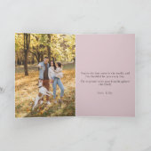 Carte Meilleure maman rose florale du monde Fête des mèr (Intérieur)