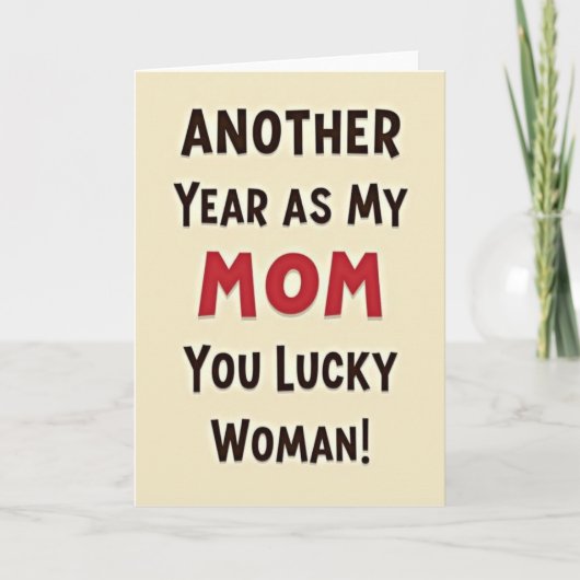 Carte Meilleure Maman Texte Gras (Devant)