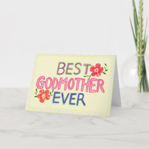 Carte Meilleure Marraine du Monde Marraine Fête des Mère