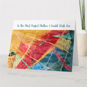 Carte Meilleure Mère Amour tendance Aquarelle Art