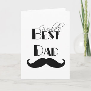 Carte Meilleure moustache papa du monde